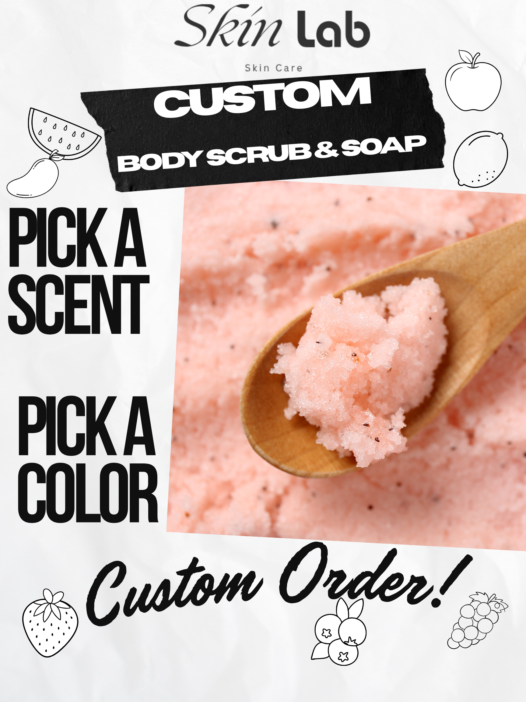 Custom Soap and Body Scrub
